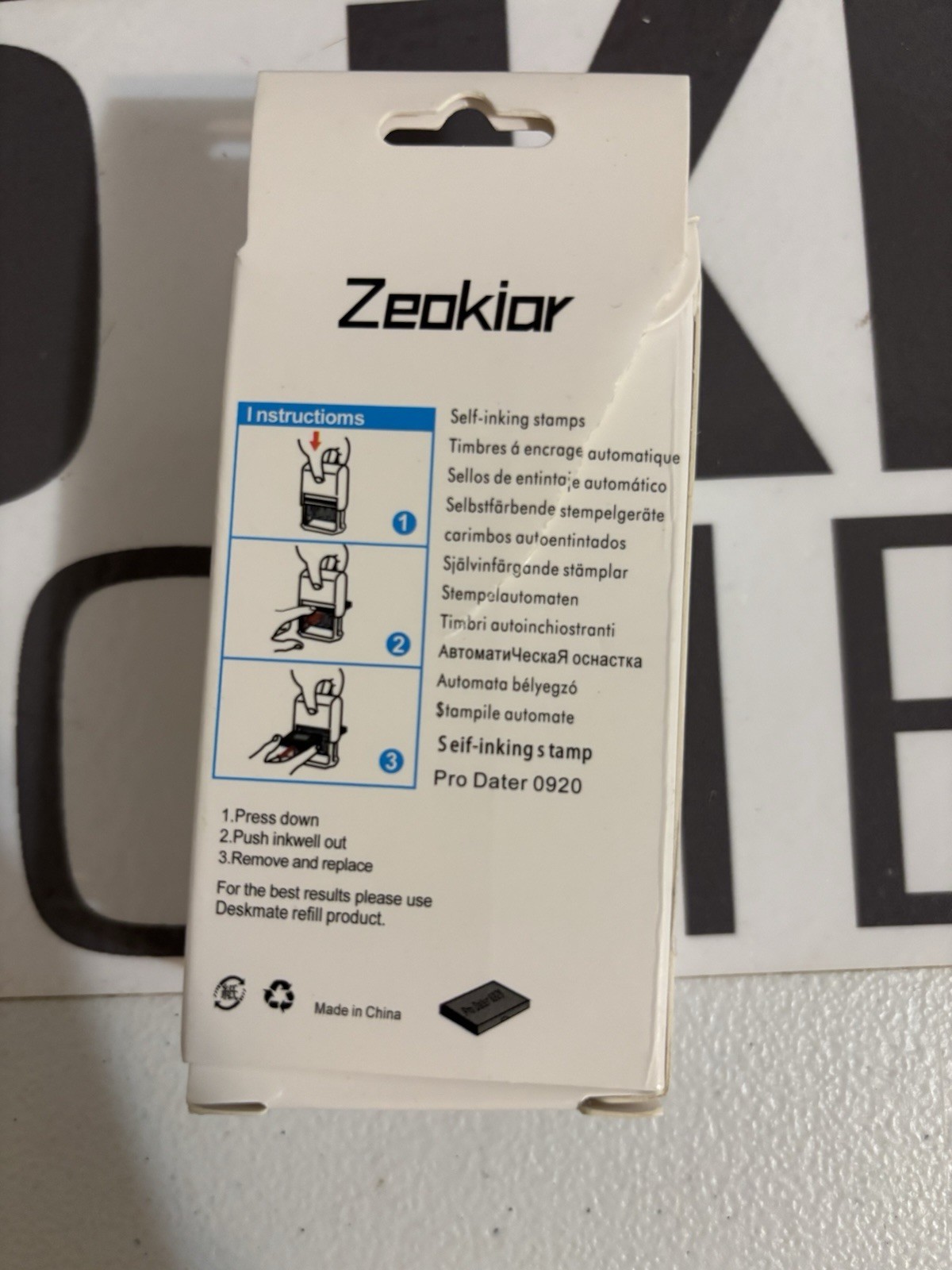 Received Stamp with Date Rubber Office Date Business Stamp for Accounting