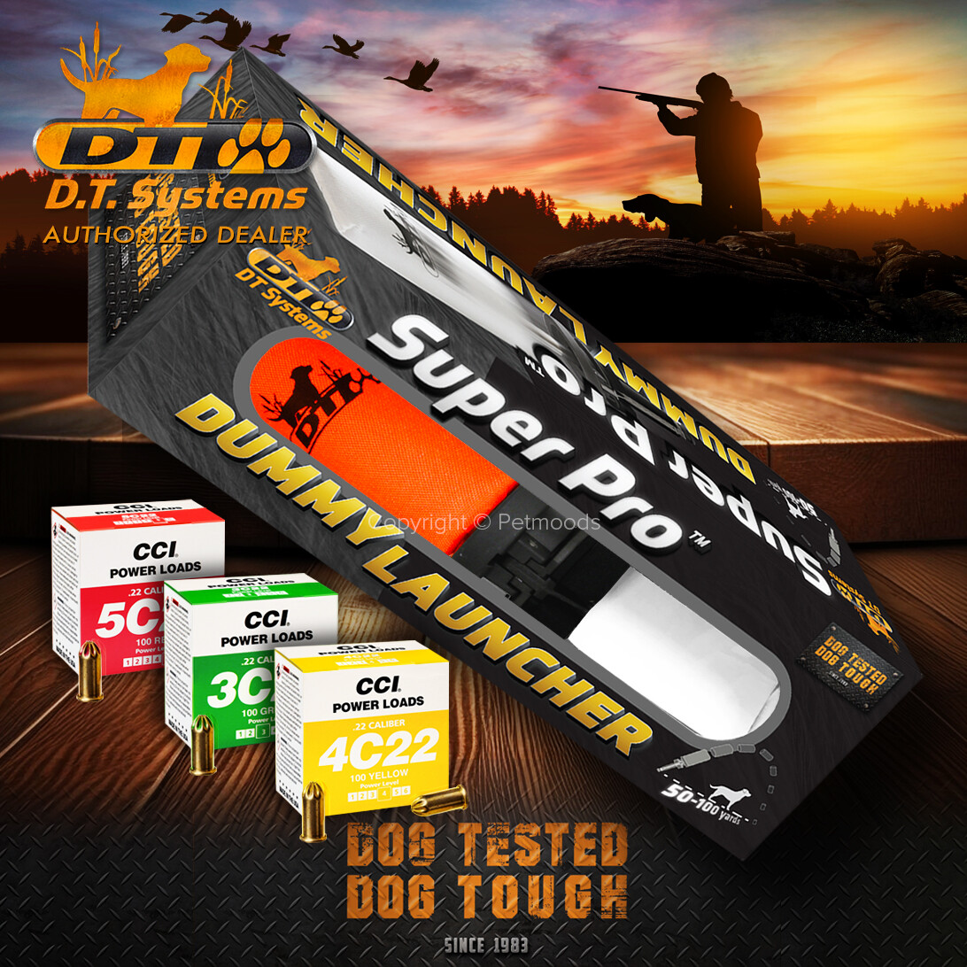 DT Systems Super Pro Dummy Launcher Orange Dog Training Kit w/ Free Power Loads