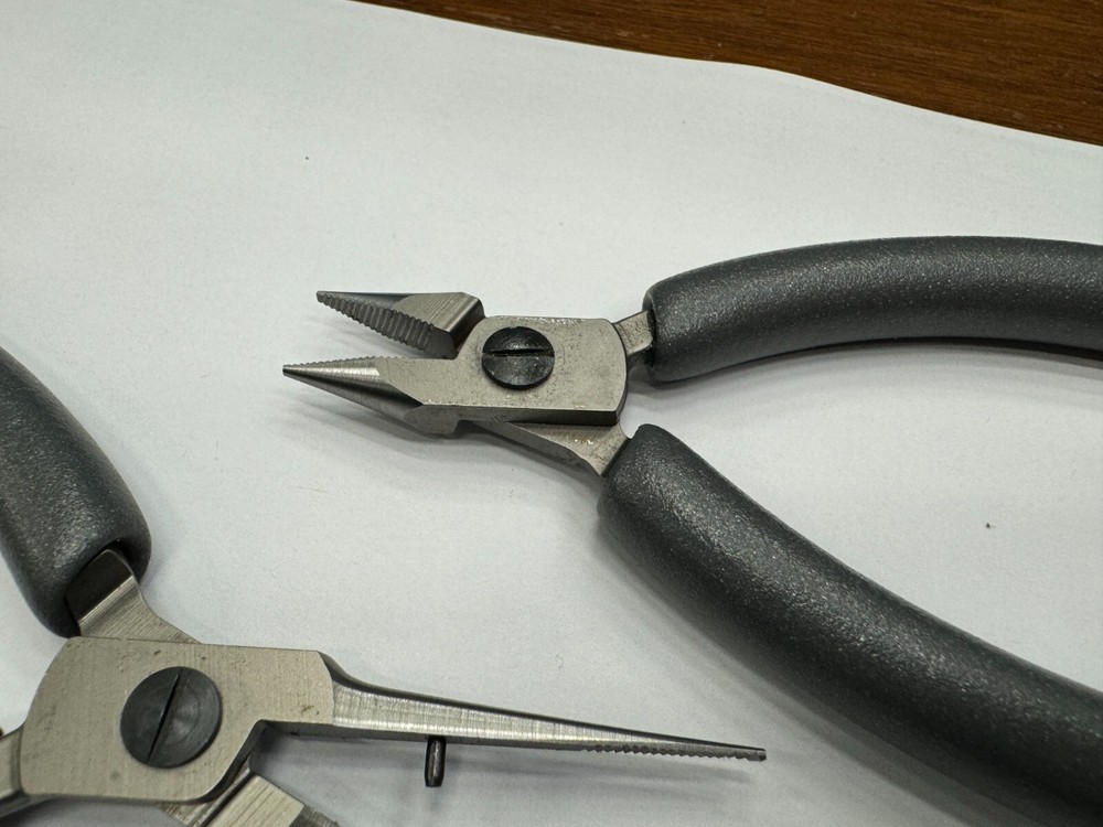 Snap-on Tools DARK TITANIUM SOFT GRIP Needle & Snipe Nose Precision Pliers Set