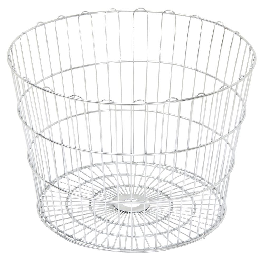 HUBERT® Dump Bin Round Chrome Wire - 20"Dia x 32 1/2"H