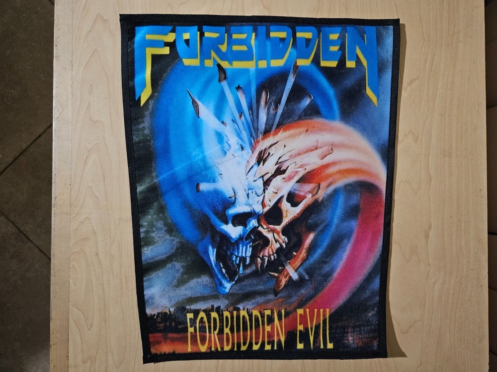 FORBIDDEN EVIL, FORBIDDEN EVIL, SEW ON SUBLIMATED LARGE BACK PATCH