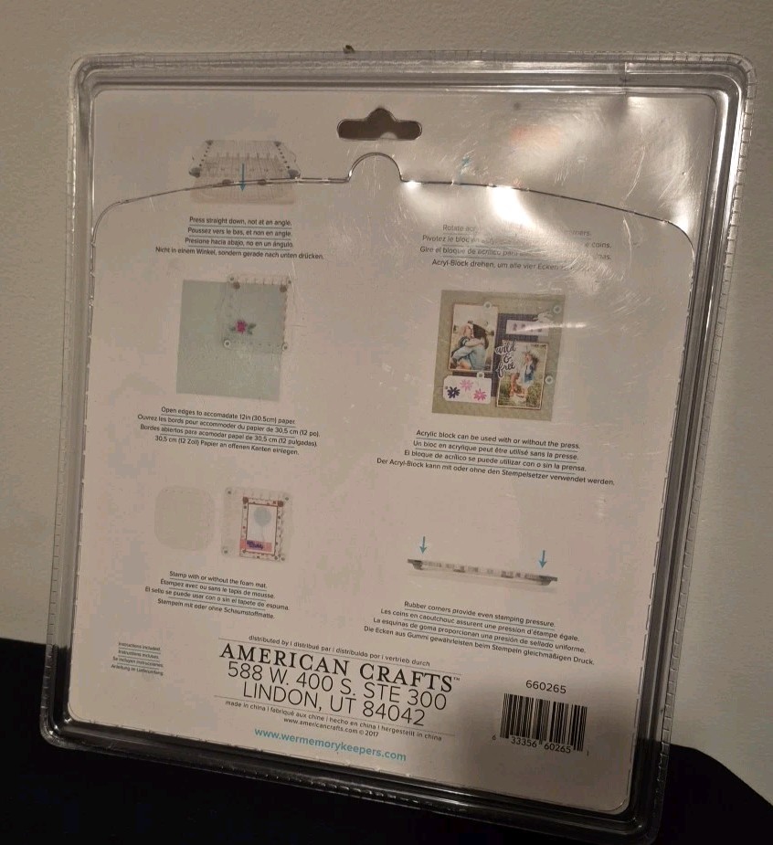We R Memory Keepers Crafter's Essentials Precision Press Advanced~sealed pkg~5pc