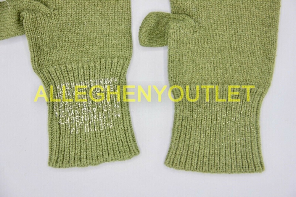 MILITARY SURPLUS TRIGGER FINGER MITTEN SET SHELL+ INSERTS SIZE MEDIUM ARMY VGC