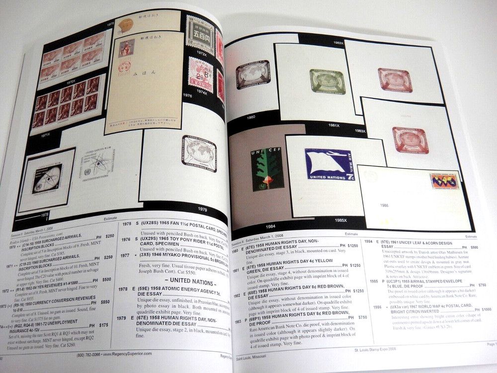 Regency Superior Auction Catalog Stamps & Covers 2008 Errors Zeppelin Orangeburg