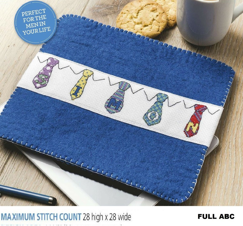 TIES ABC  CROSS STITCH  PATTERN ONLY    EQ - RWP