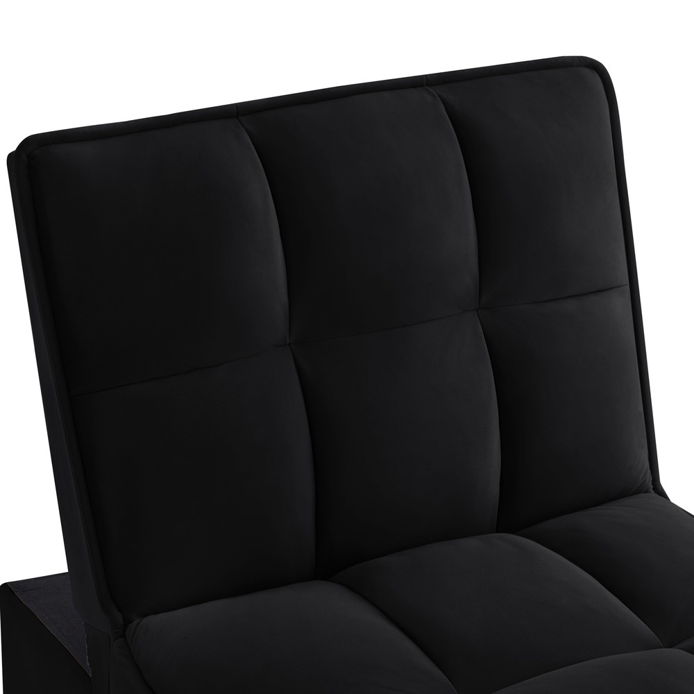 Sofa Bed 4-in-1 Convertible Sofa Couch Velvet Pull-out Sofa Adjustable Backrest