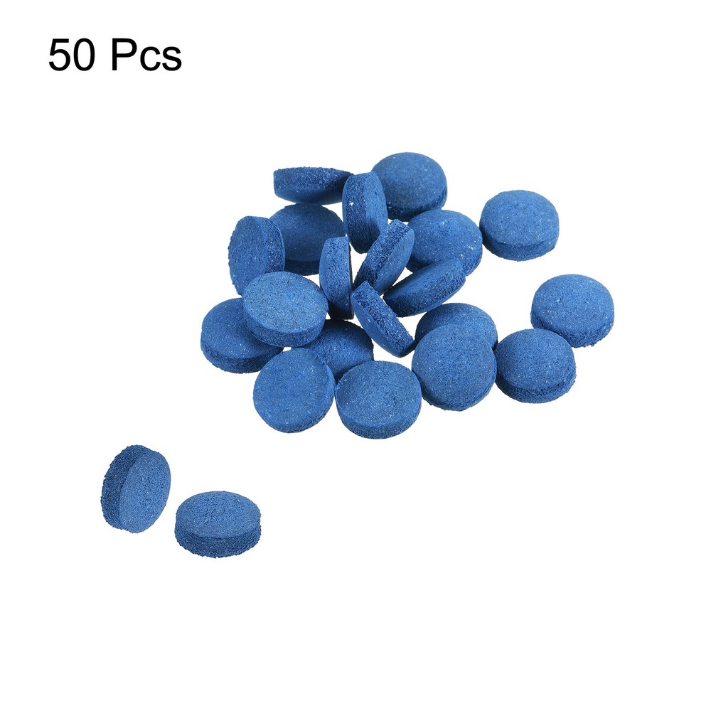 13mm Billiard Slide Stick Tips, 50pcs Replacement Tips, Blue