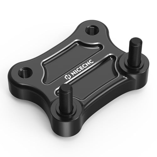 Handlebar Riser Pull Back Plate Aluminium Black Handlebar Displacement black