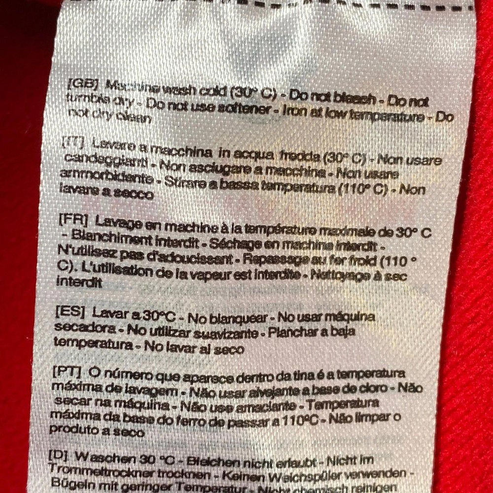 MACRON Jacket Men's Medium Red DWFA Academy Zip Polyester