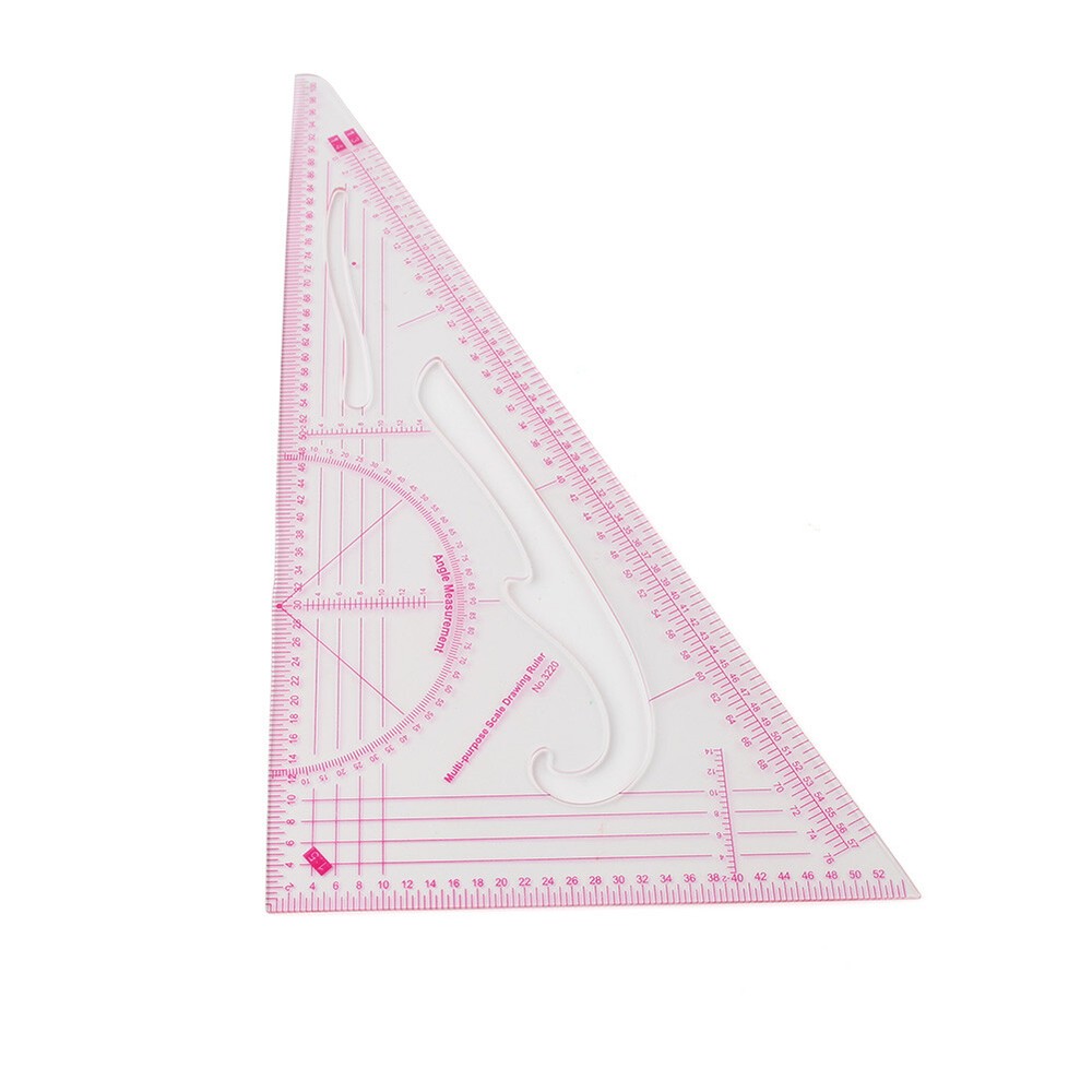 3220 Clothing Triangular Scale Drawing Plate Ruler Tailor Sewing Patchwork Tools