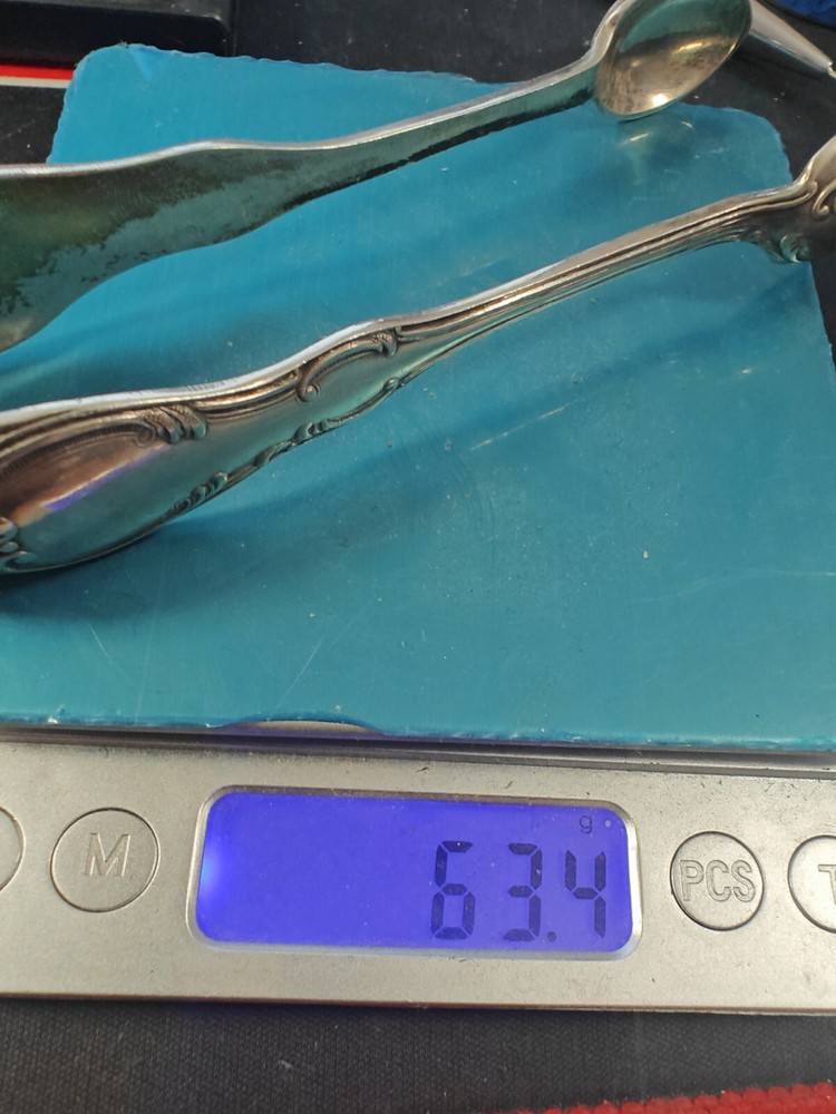 Russian Silver 84 Sugar tweezers
