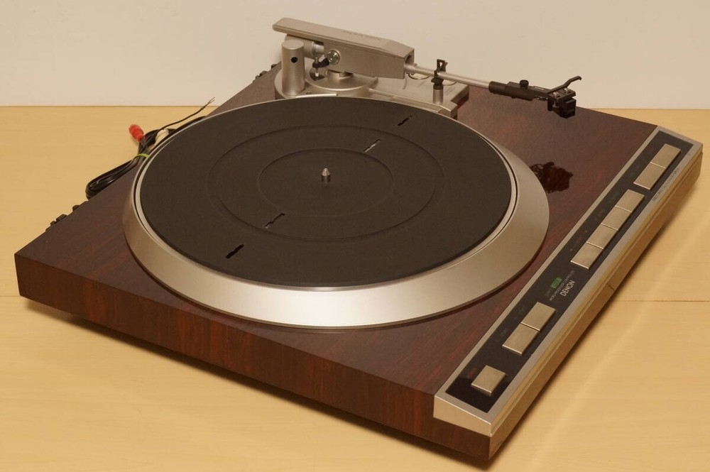 DENON DP-45F Direct Drive Automatic Turntable Brown Good