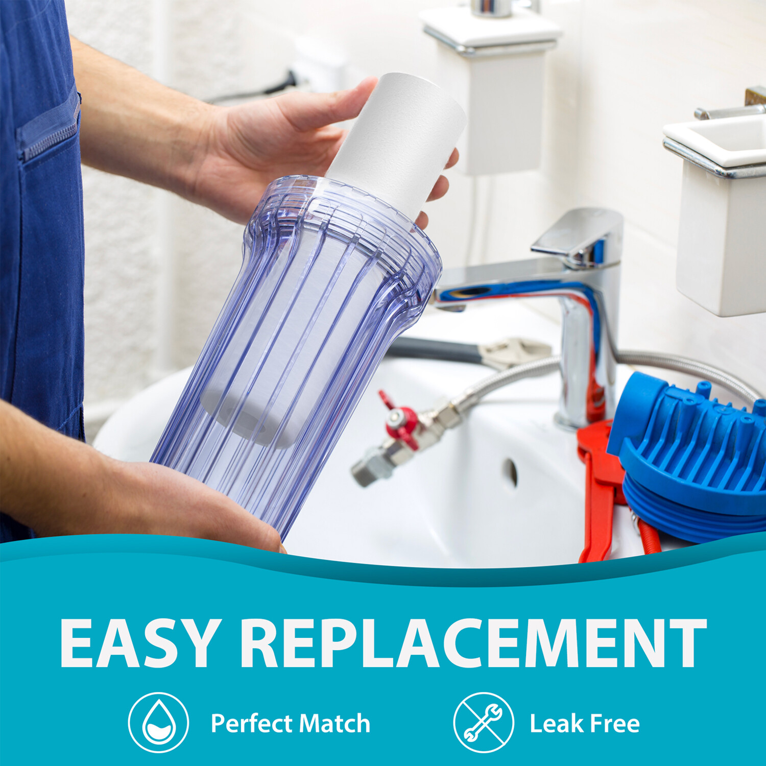 10"x2.5" / 10"x4.5" / 20"x4.5" Farm Sediment Water Filter 1/5/10/20/25/50 Micron