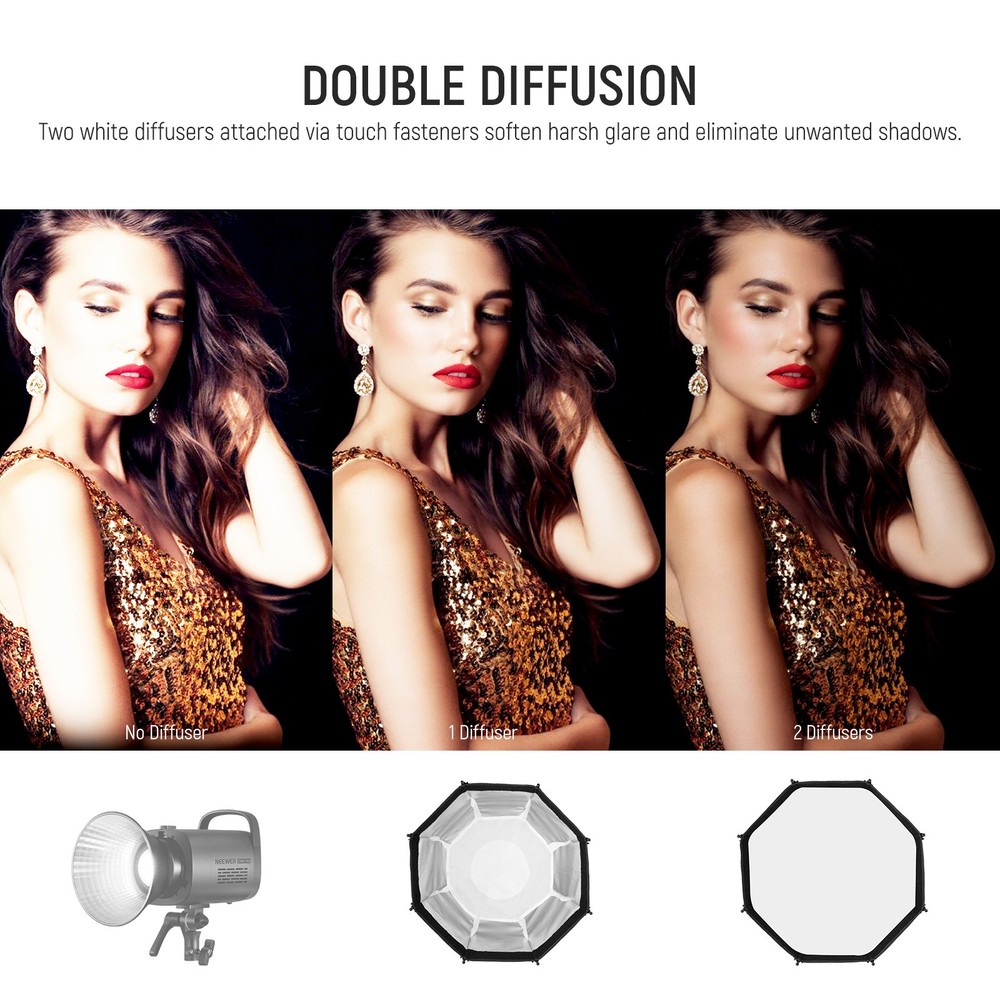 NEEWER NS22PD 22" Octa Softbox - Bowens Mount w/ Grid & Diffuser