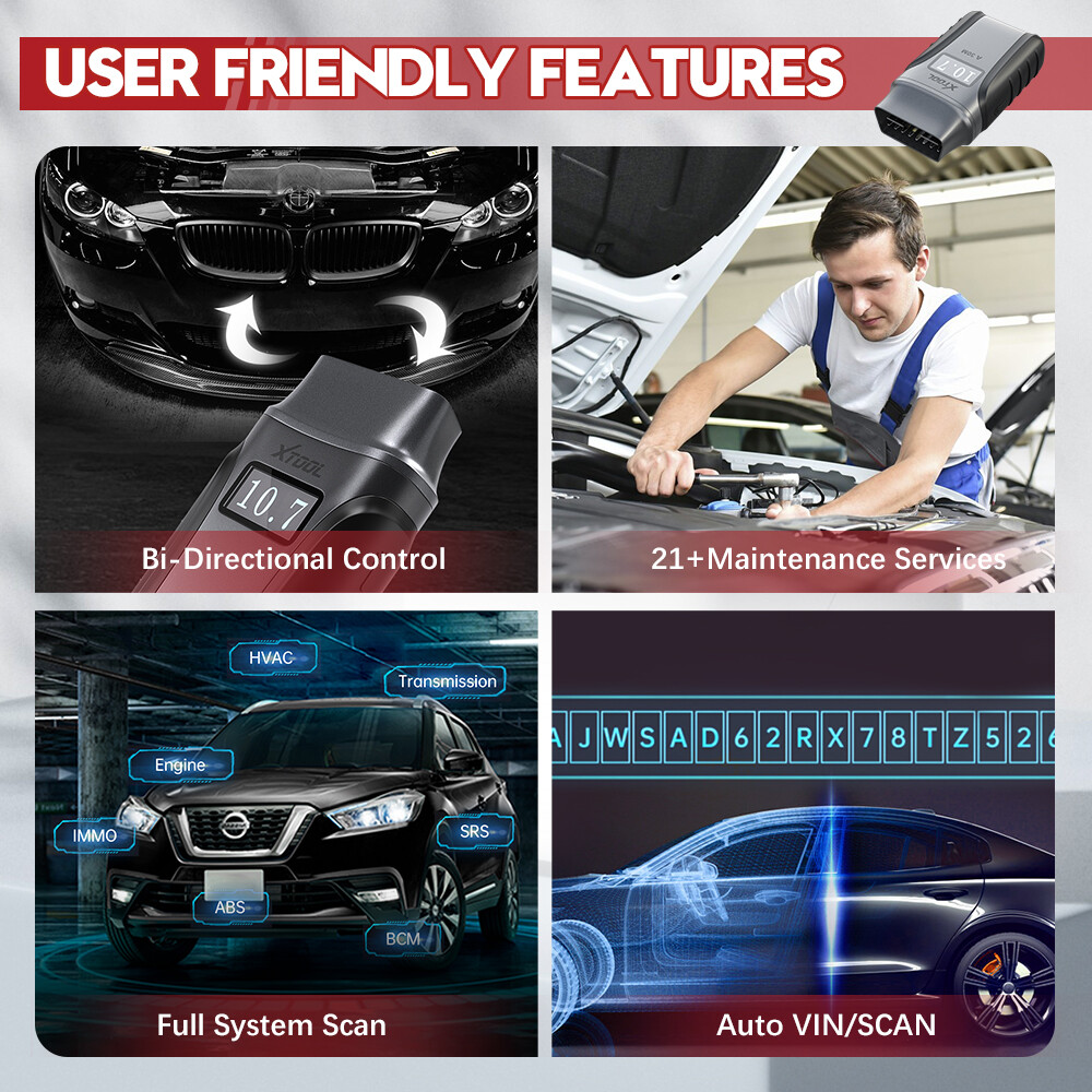 XTOOL Anyscan A30M Wireless OBD2 Diagnostic Scanner Bi-Directional Code Reader