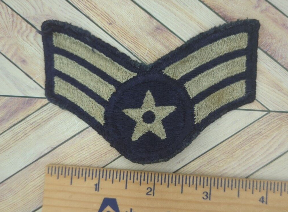 Vintage Sew On Patch US Air Force Sergeant