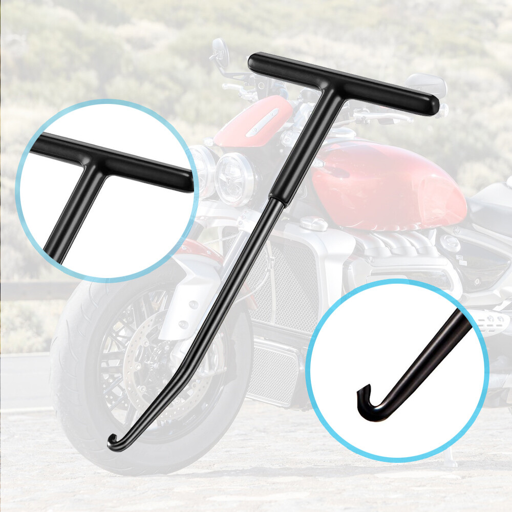 Motorcycle Exhaust Pipe Spring Puller T-Shaped Handle Hook Tool Stainless Steel