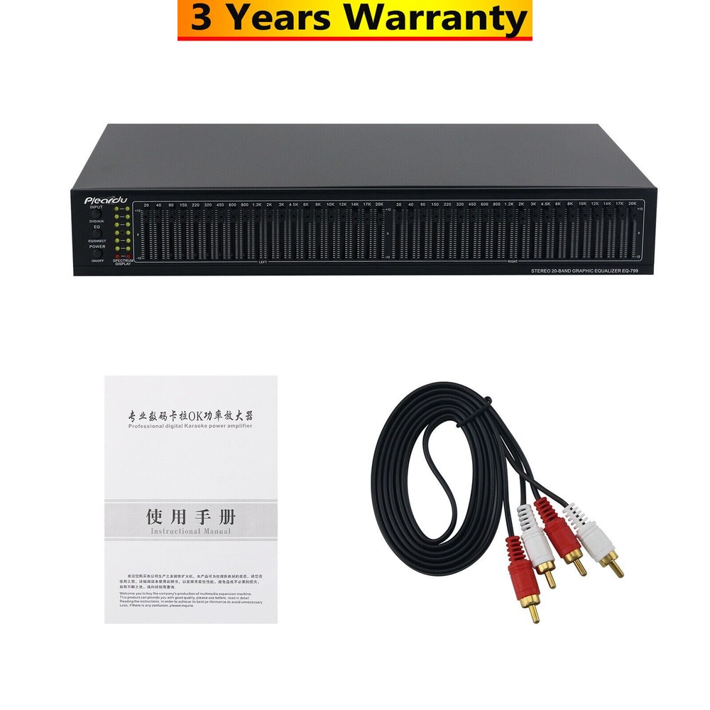 220V 40-band Stereo Graphic EQ Equalizer High Performance Audio Equalizer