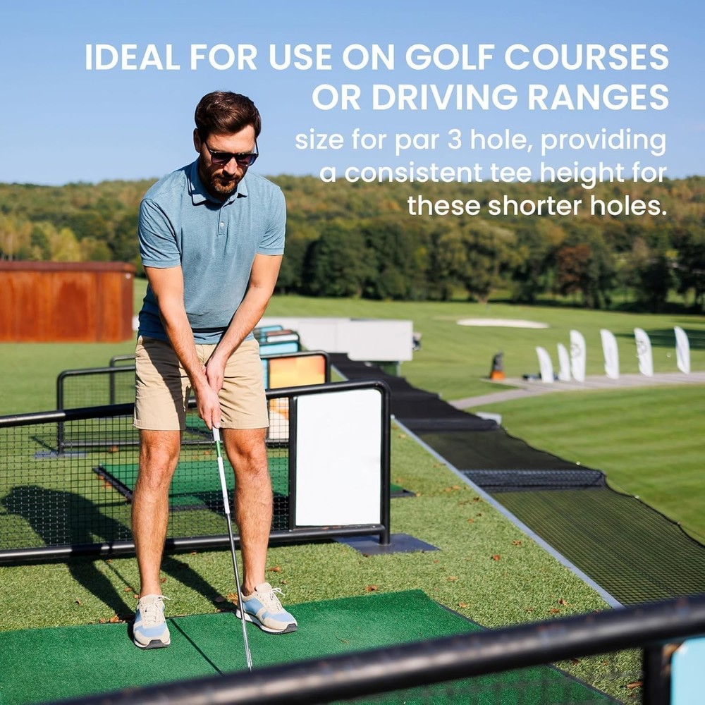 Golf Rubber Tees 5 Pack - Mixed Sizes for Ultimate Practice Versatility