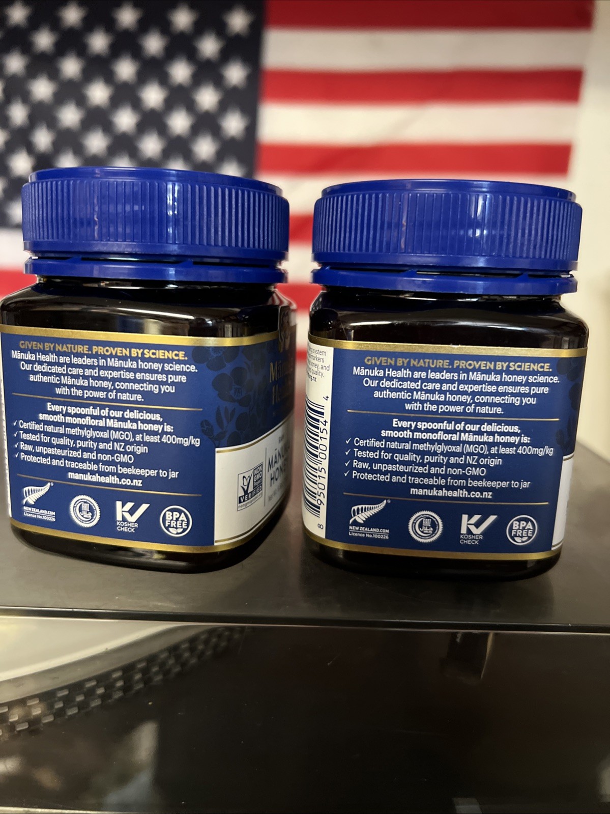 Raw Manuka Health MGO 400+, 8.8 oz 100% Pure New Zealand Honey 2 Pack