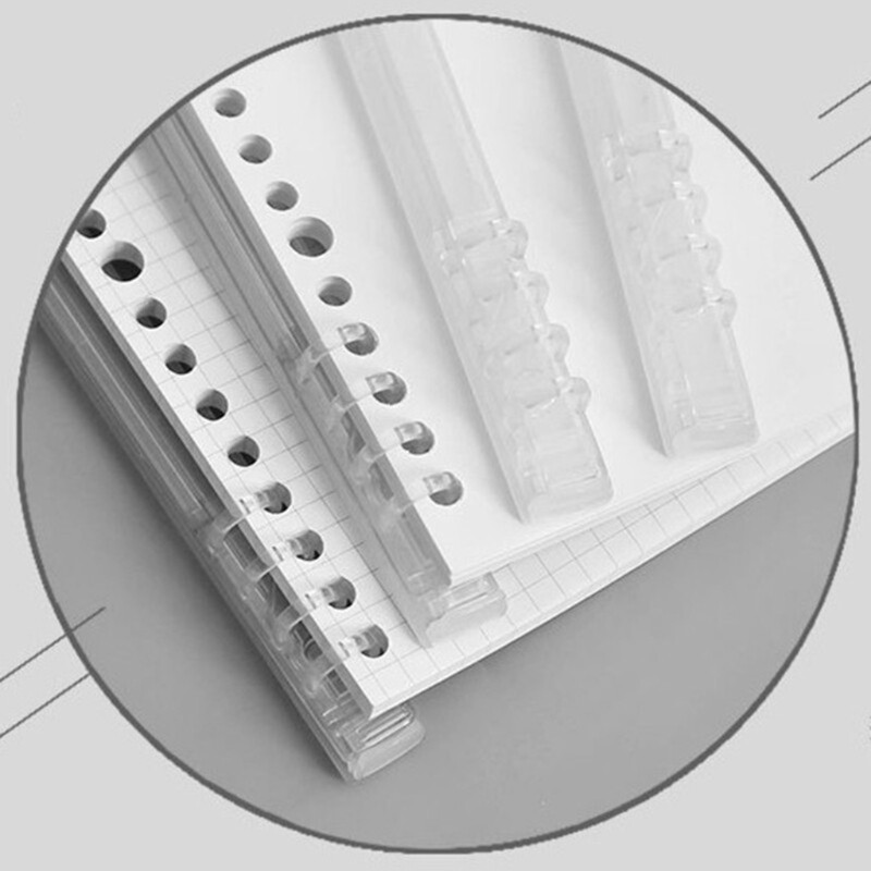 26-Ring Clear Plastic Binding Comb 20-ring Clear Punch Ring 80 Page Capacity