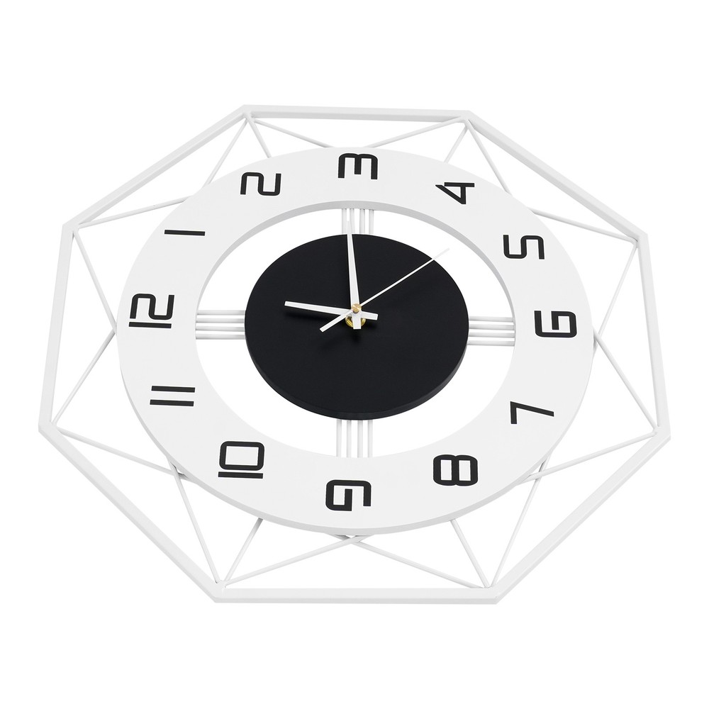Modern Wall Clock - Silent Battery Powered Analog , Easy Mount