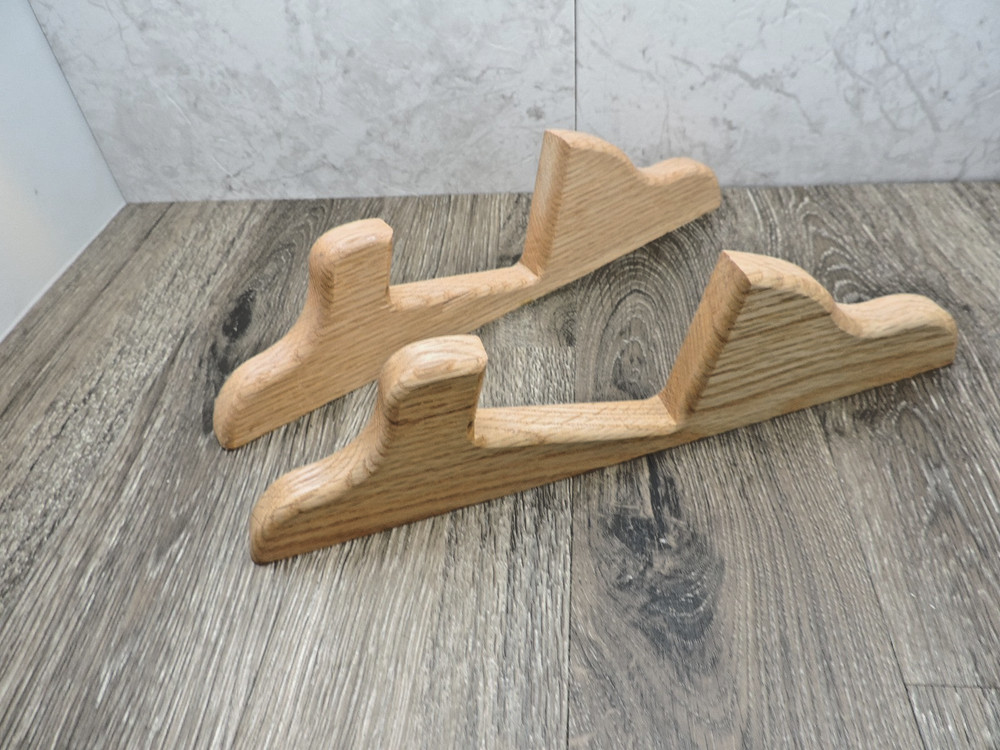 Oak Base Stand Pair for Up to 3.25" Deep Display Cases