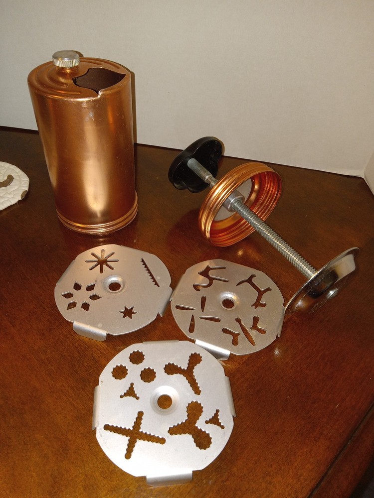 Vintage Copper Mirro –Dial-A-Cookie Press