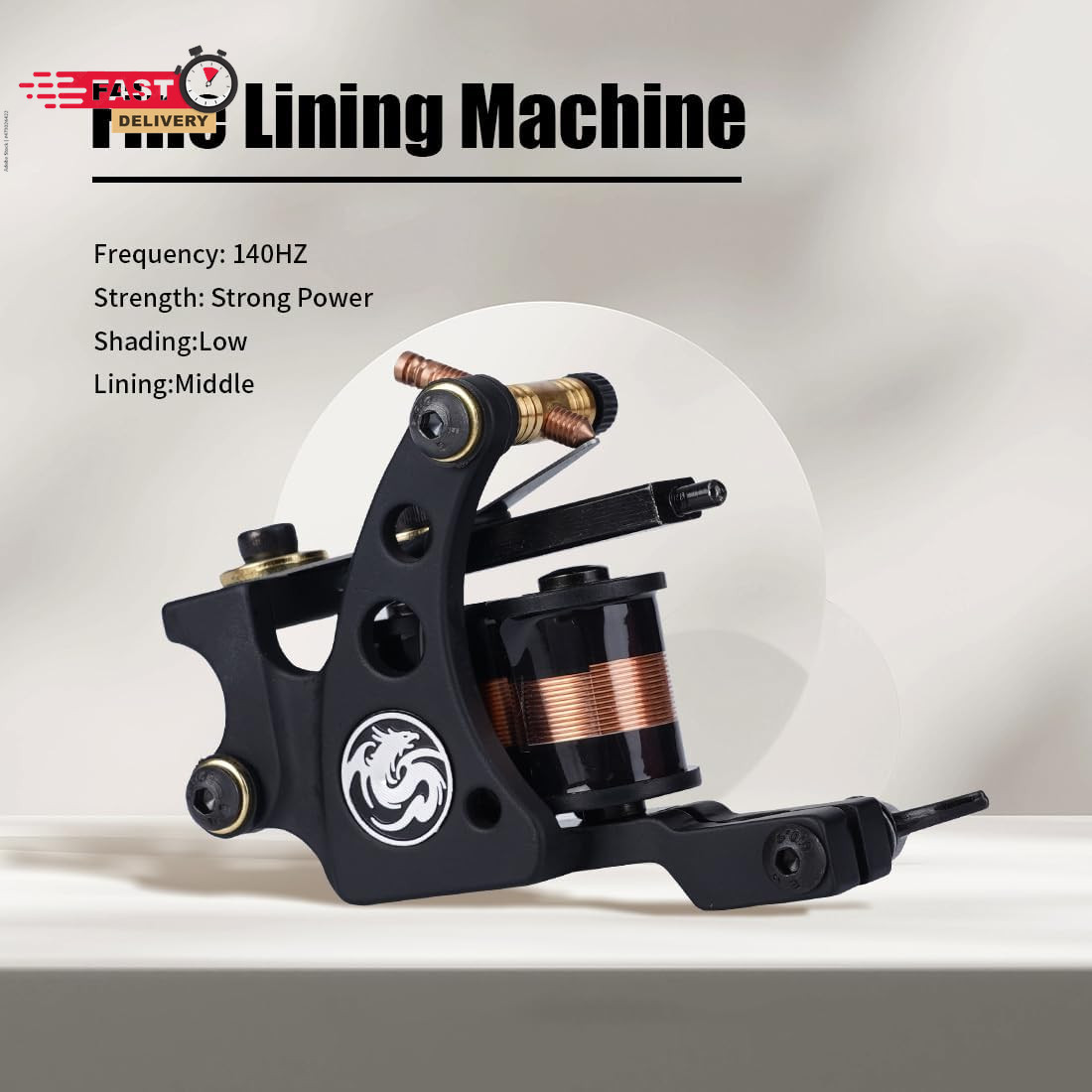 Dragonhawk Traditional Pro Complete Tattoo Kit - Two Machines Gun Easy Use Color