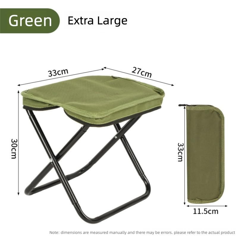Portable Folding Camp Stool Lightweight Foldable Camping Stool Collapsible Ba...