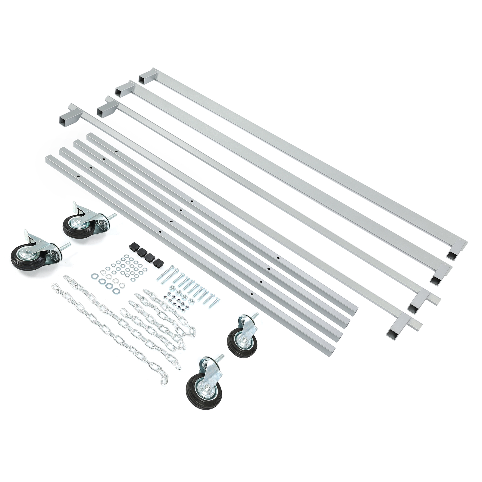 Folding Pickup Truck Bed Stand Dolly W/ Wheels Garage Vehicle Mechanic Repair