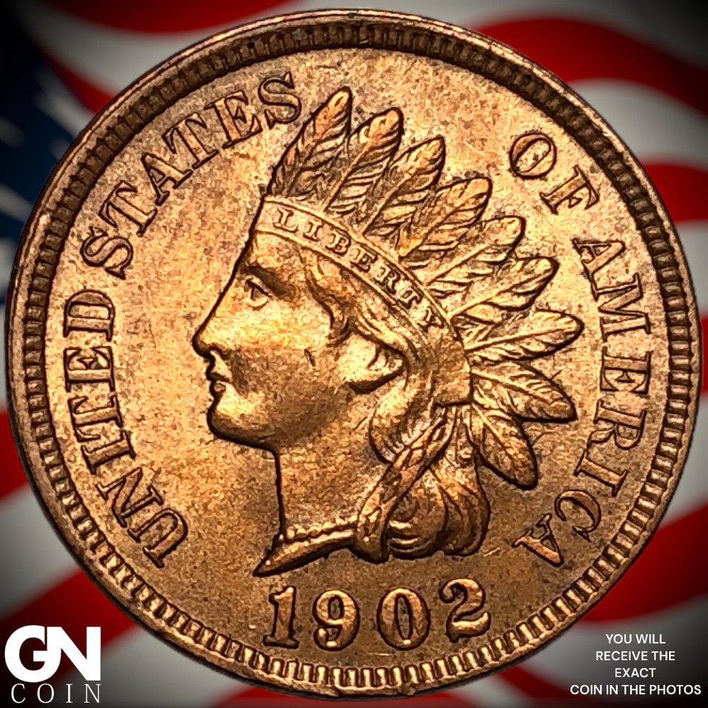 1902 Indian Head Cent Penny X3116