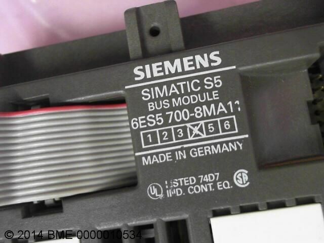 Siemens 6Es5 700-8Ma11 Simatic S5 Bus Modules 5 Pcs