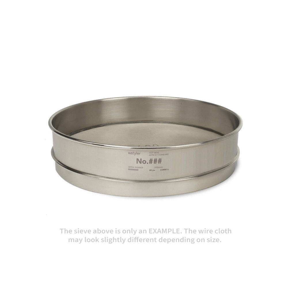 ADVANTECH  Wire Cloth Laboratory Test Sieve,Medium 787A91