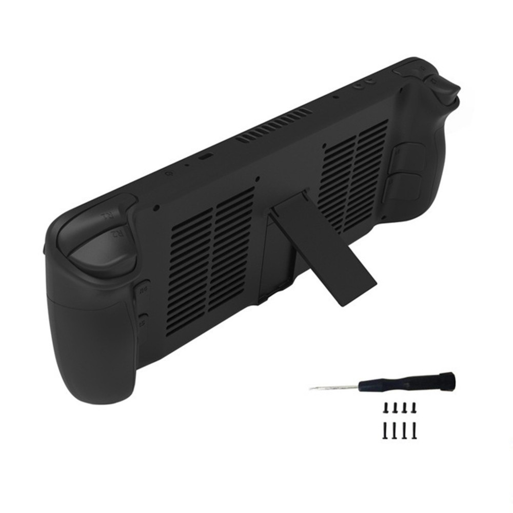 Game Console Cooling Backshell Protective Case with Bracket For Steam Deck F