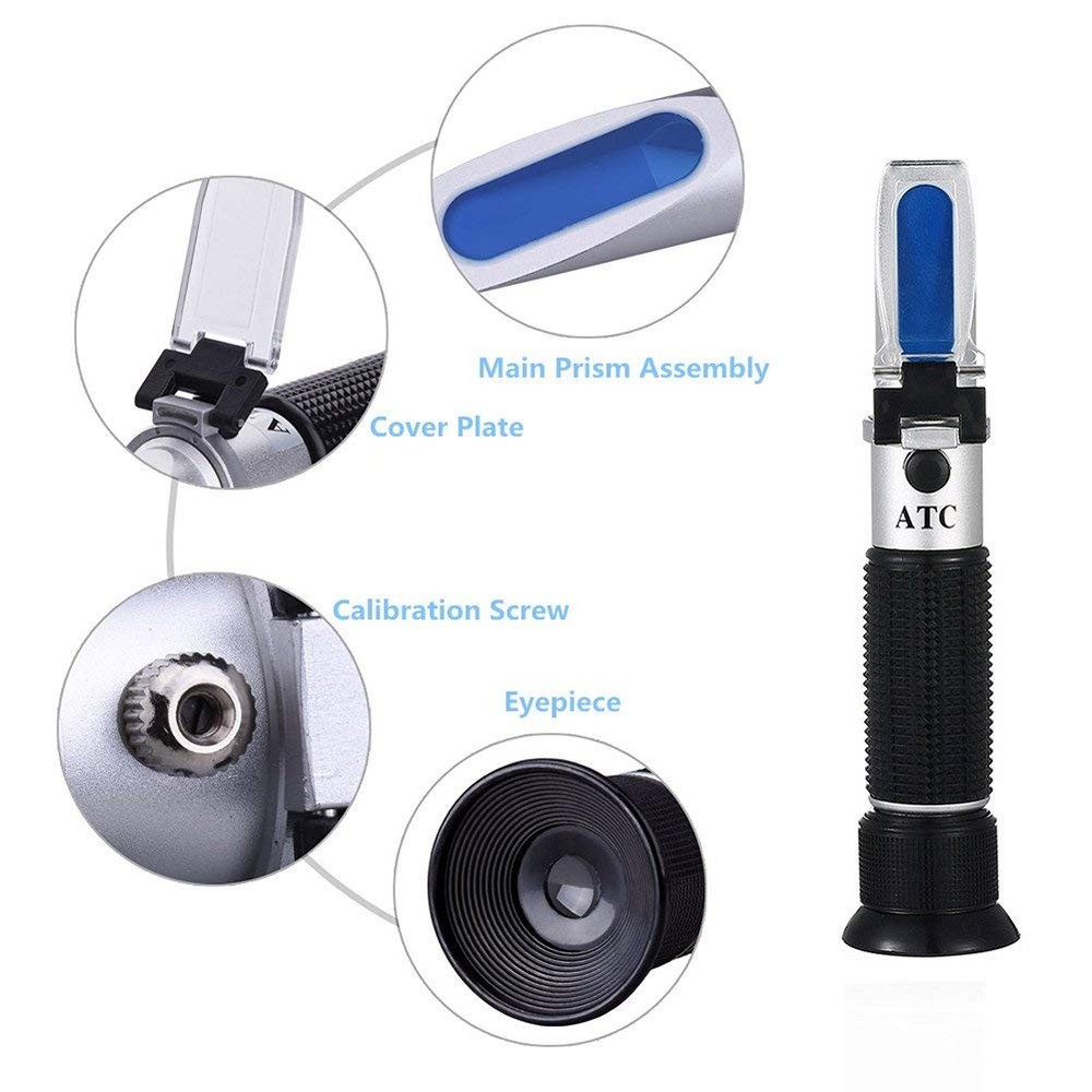 Brix Refractometer with ATC - Hobein Digital Handheld for Beer...