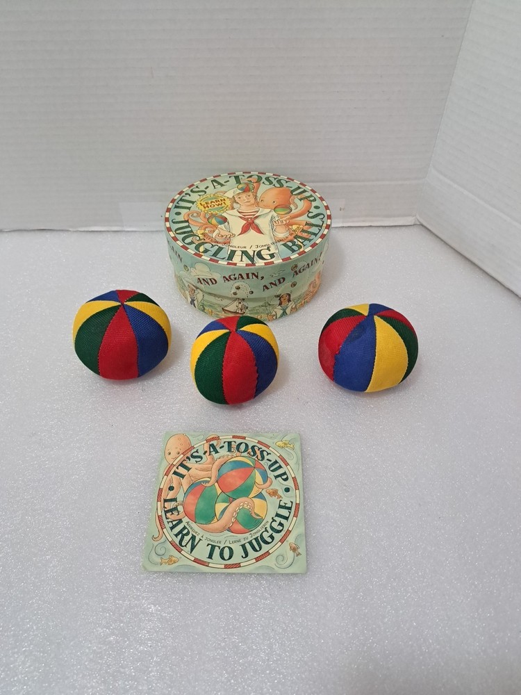 Authentic Models It's - A - Toss - Up Juggling Balls With  Box & Instructions