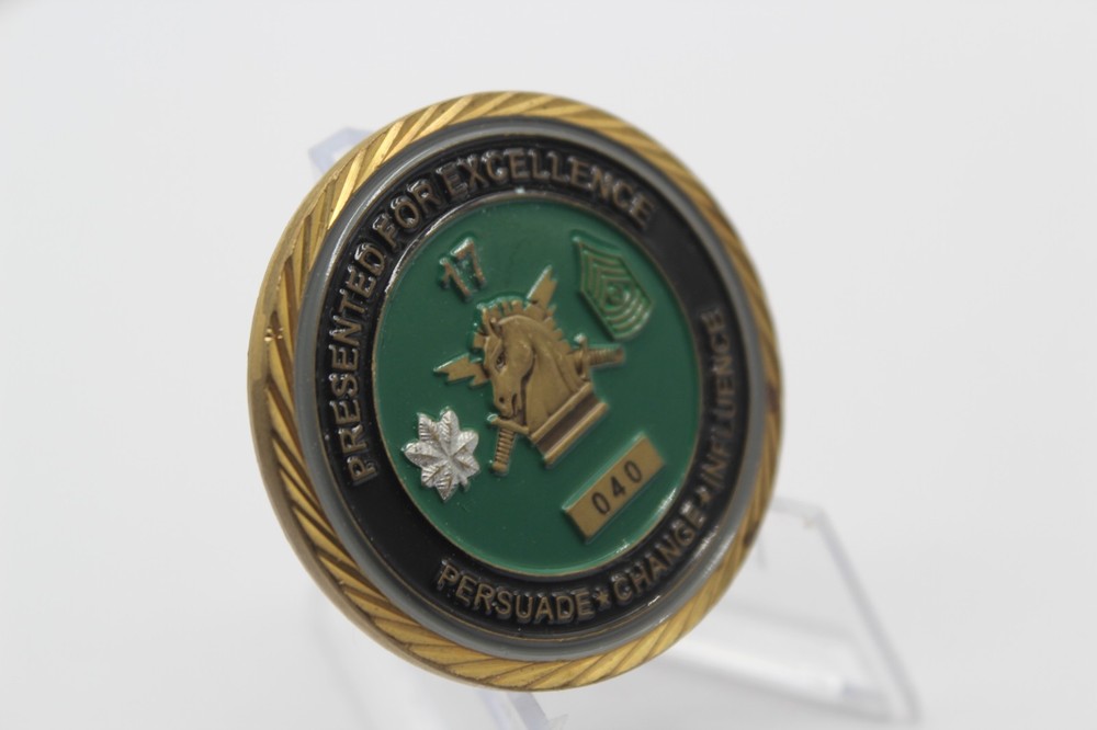 17th Psychological Operations Battalion Win With Words Challenge Coin