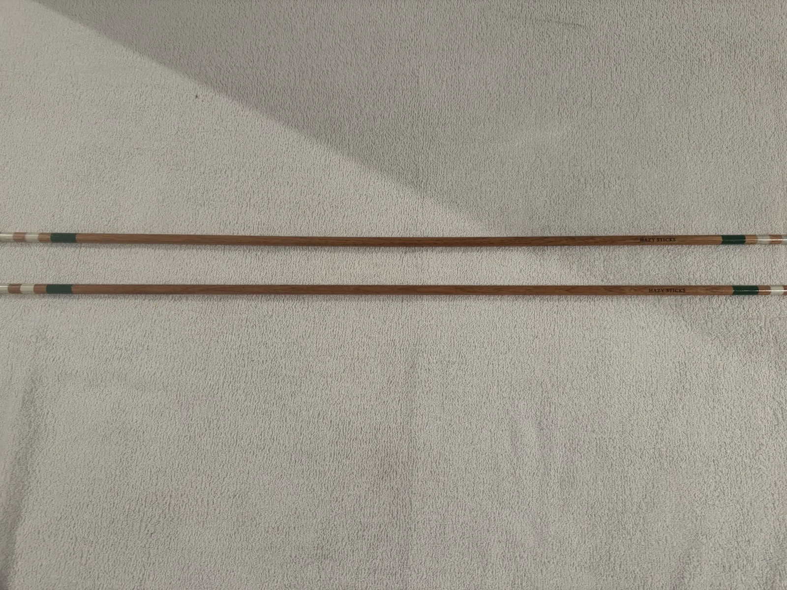 Hazy Sticks Golf Alignment Stick Wood Green White Wooden Training Practice Aid