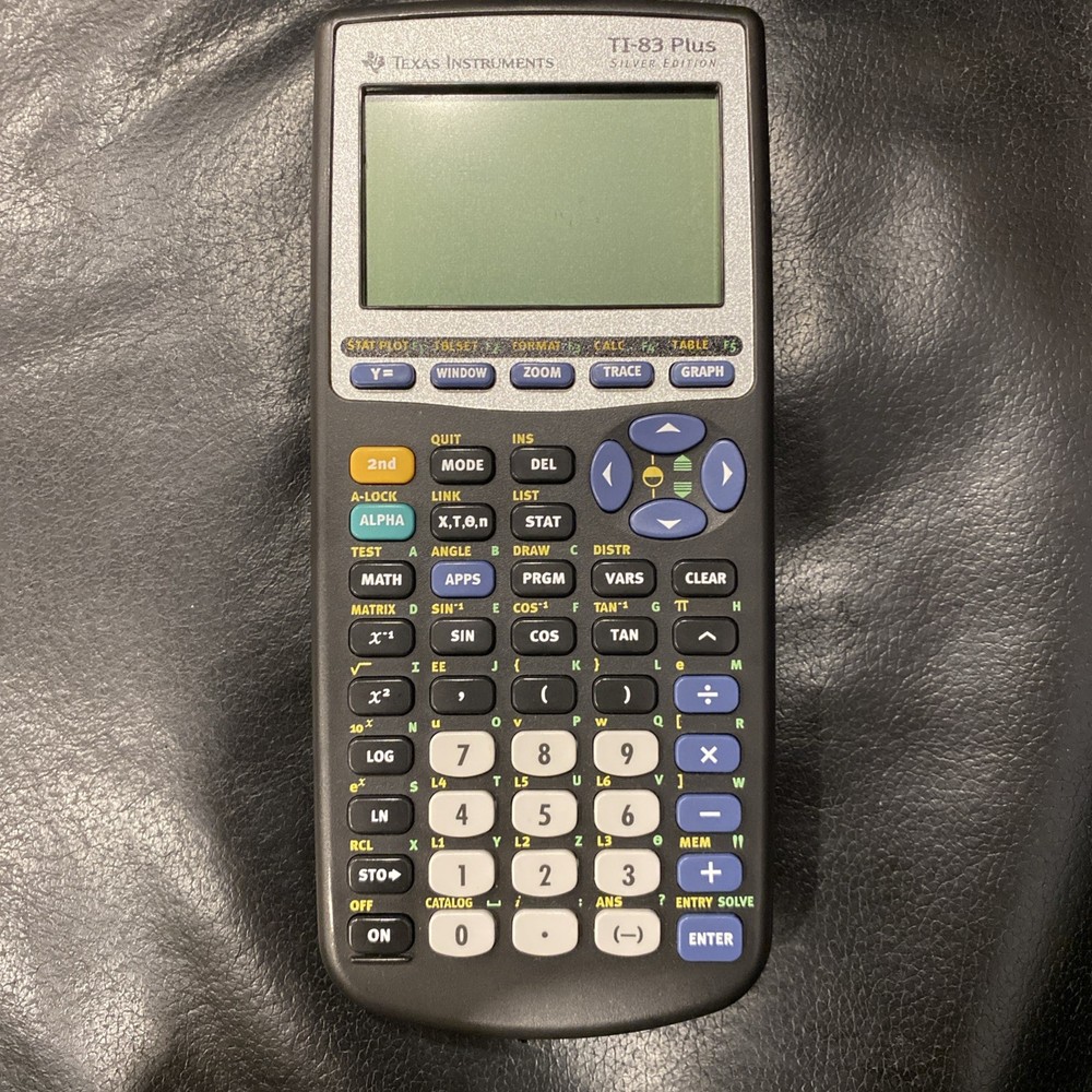 Texas Instruments TI-83 Plus Silver Edition Graphing Calculator— Missing Cover