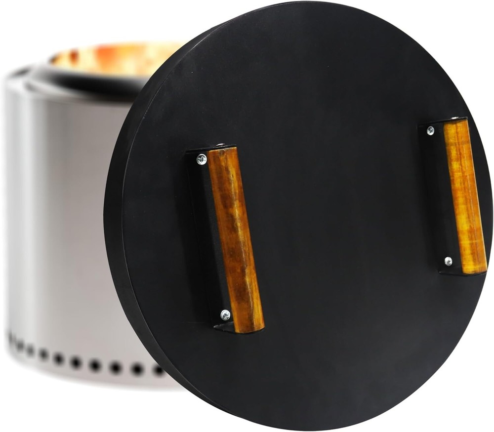 FEBTECH 15.5 inch Round Firepit Lid - Compatible with 15" Smokeless Fire Pits