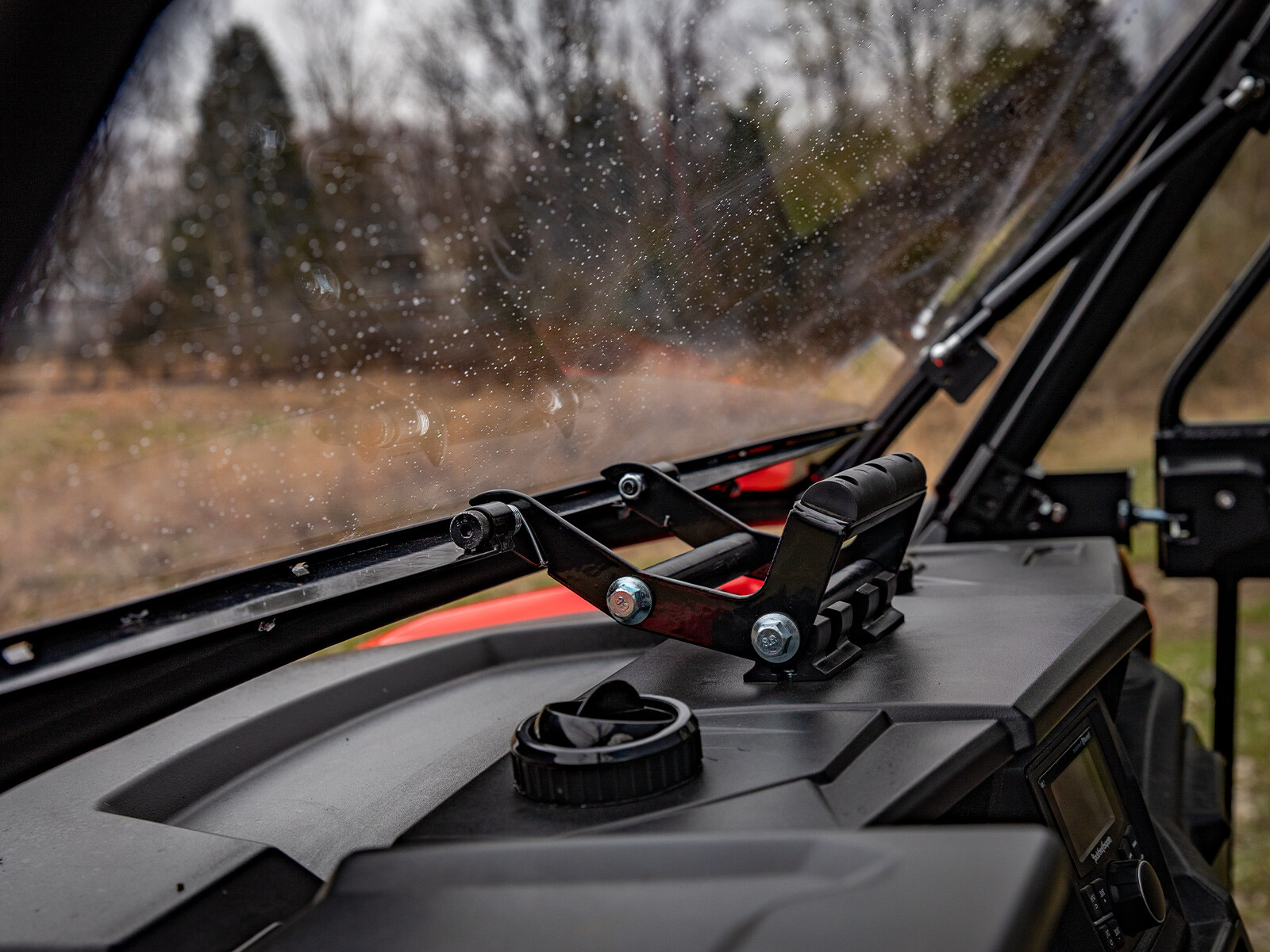 SuperATV Scratch Resistant Flip Windshield for Polaris General 1000 (2017+)