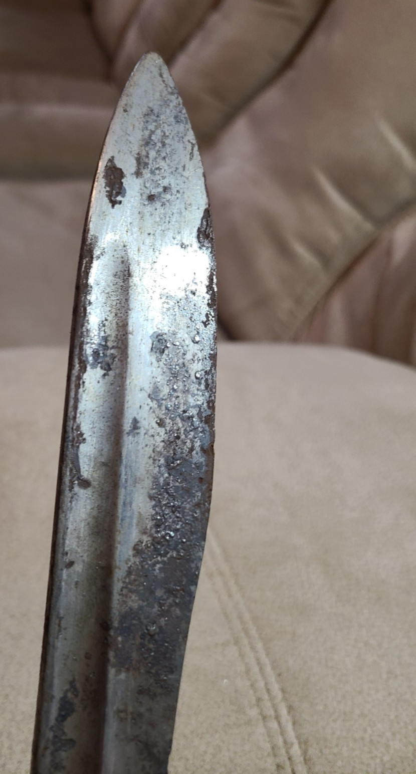 Toledo Spain WW1 WW2 Bolo Bayonet Complete But Rough For Restoration