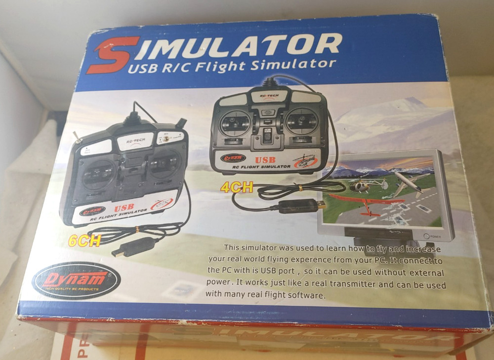Dynam Simulator USB R/C Flight Simulator Radio Remote Control