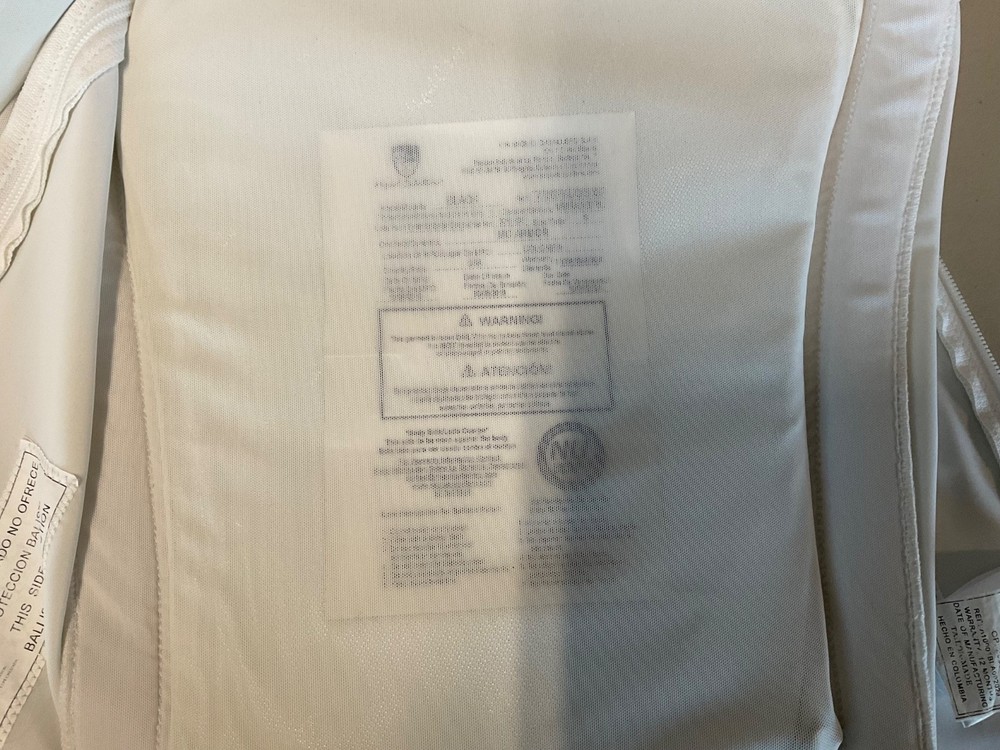 MC ARMOR ballistic level 2 , small , 2 panels , white , new
