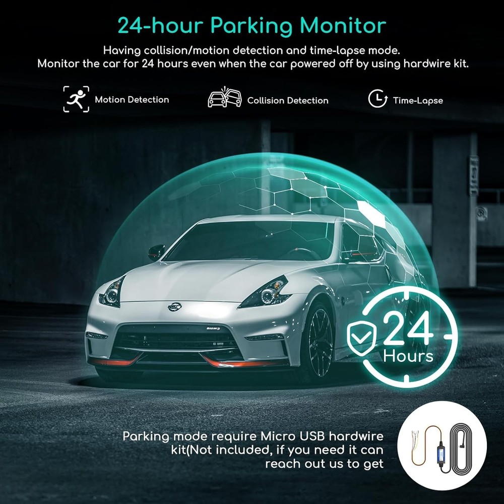Uber Car Camera with Night Vision, G-Sensor, Parking Mode