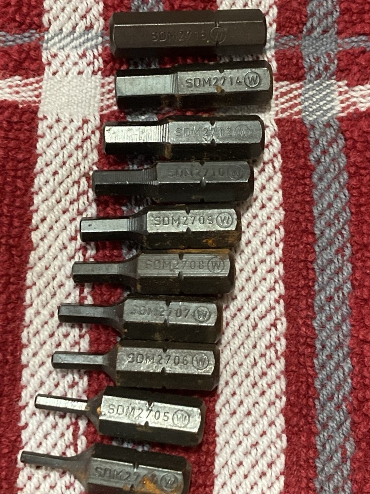 SNAP-ON Tools Master SAE Screwdriver Bit Set In Plastic Case SDM400A PB90