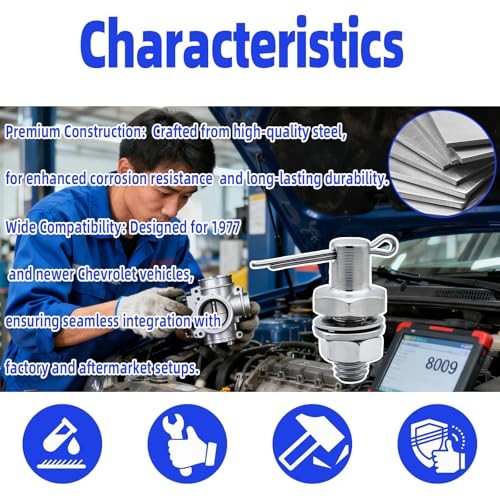 (2-Pack) Throttle Cable Adapter Stud Kit #8009 Compatible with 1977 & Later