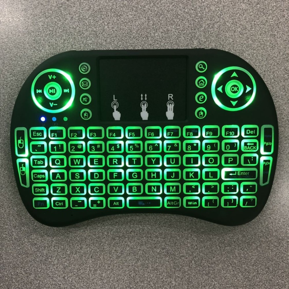 Mini Wireless Keyboard Remote Touchpad 2.4GHz Smart TV Android TV Box PC Backlit