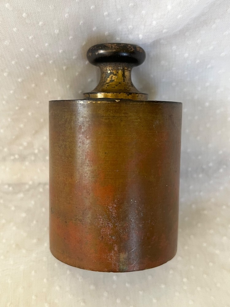 1000 gram antique scale balance, solid brass  Calibration Weight